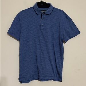 Rodd & Gunn Navy Polo Shirt mens L casual office sport fit button closure soft